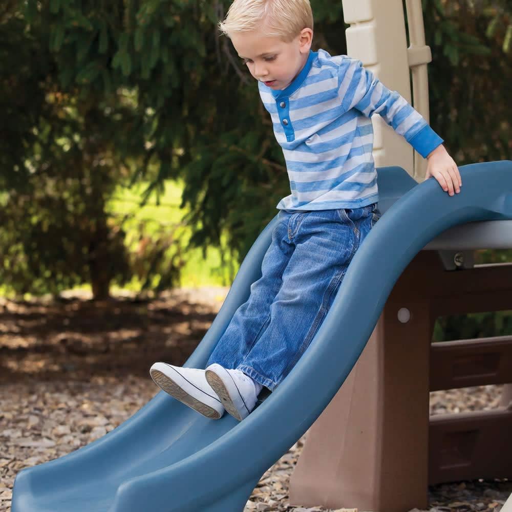 Step2 Play Up Gym Set Refresh, Outdoor Climber, Slide and Swing Set for Kids Ages 3 to 8, Backyard Playhouse Activity Center, Play Sets