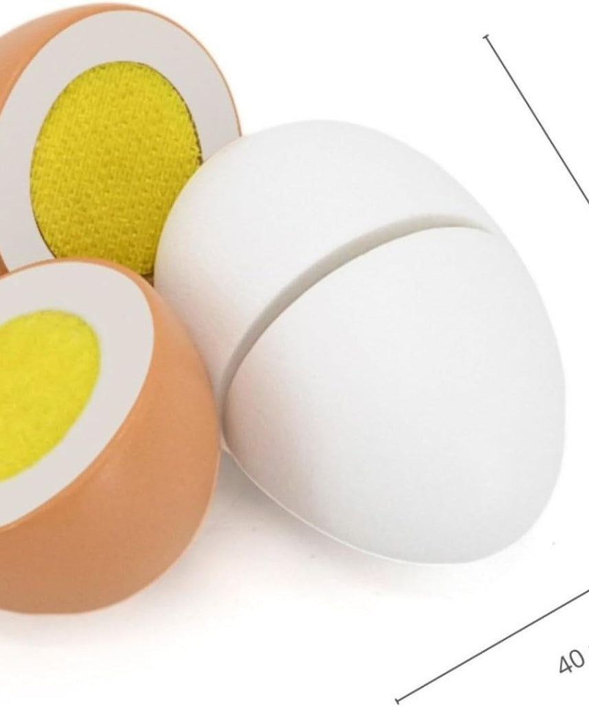 Viga 44752 Wooden Cutting Eggs Playset 6-Pieces
