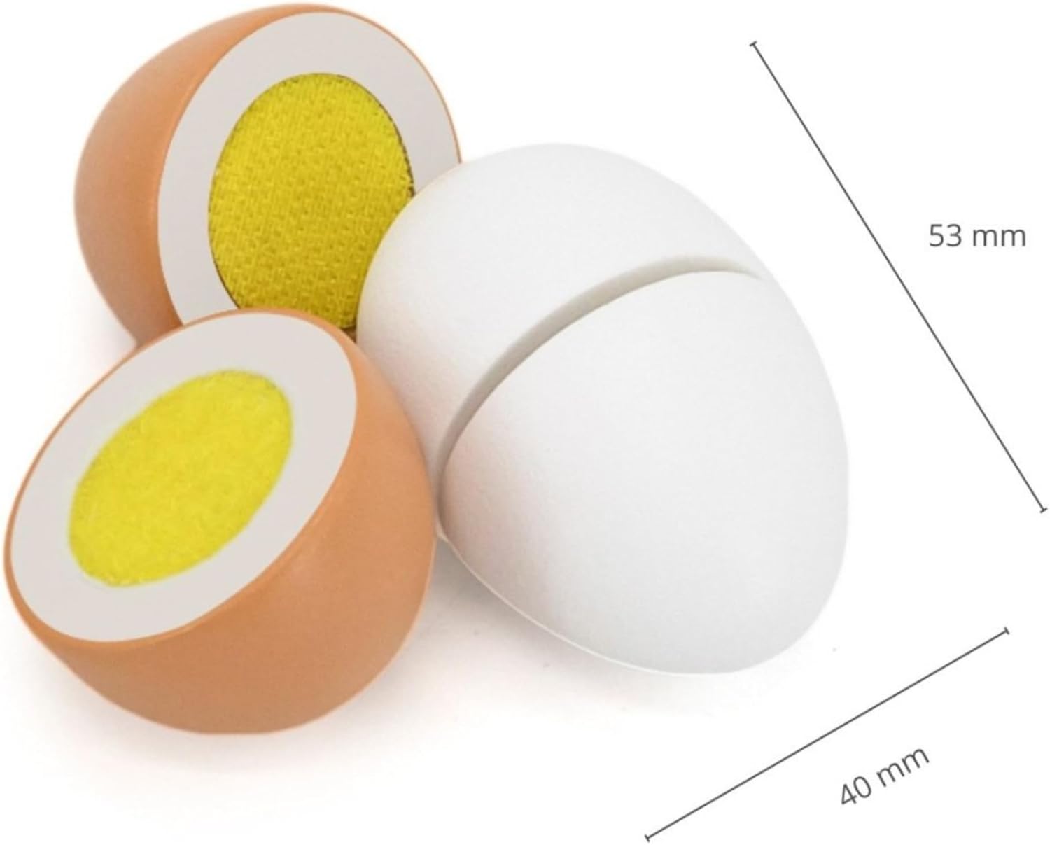 Viga 44752 Wooden Cutting Eggs Playset 6-Pieces