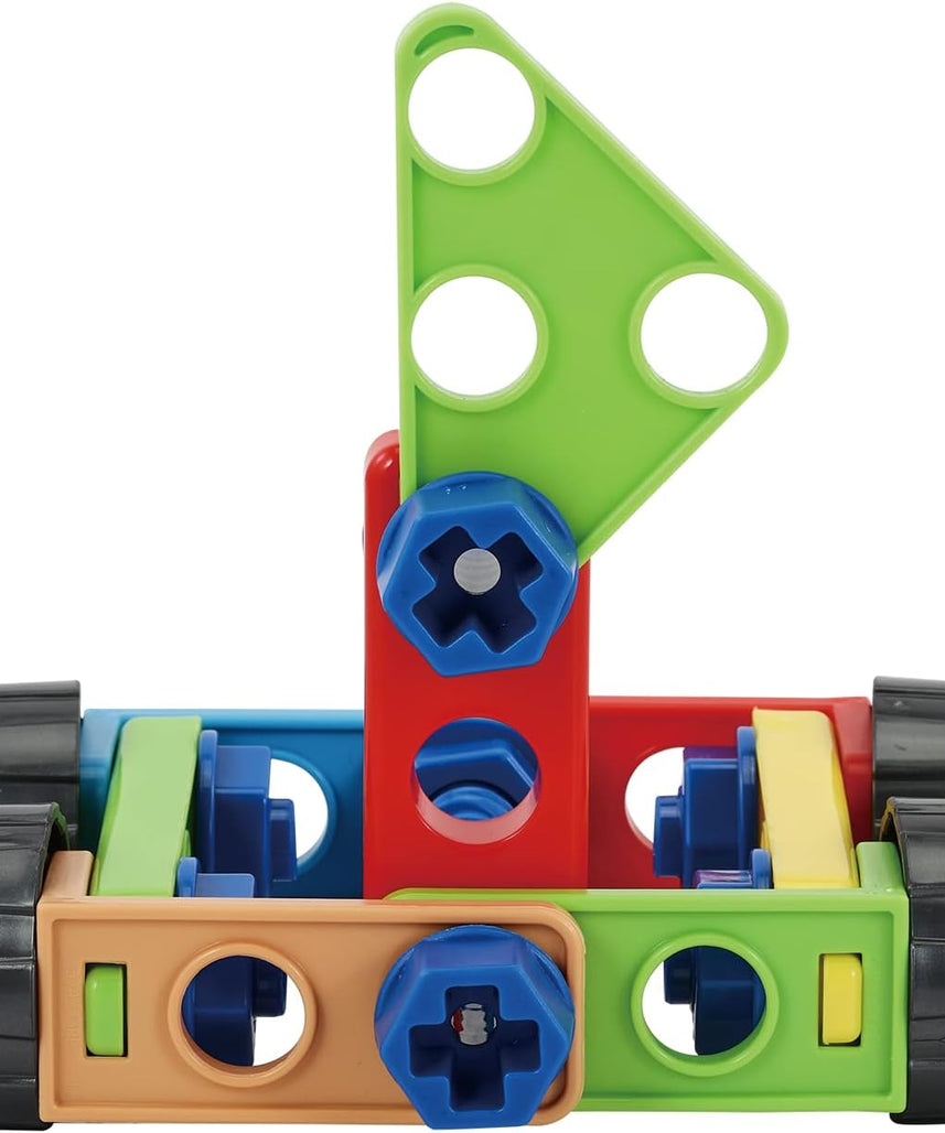 VTech My Busy Workbench, Interactive Toddler Toy, Pretend Play Tools, 100+ Pieces, Lights, Music & Sounds, Kids Gifts 3, 4, 5 + Years, English Version