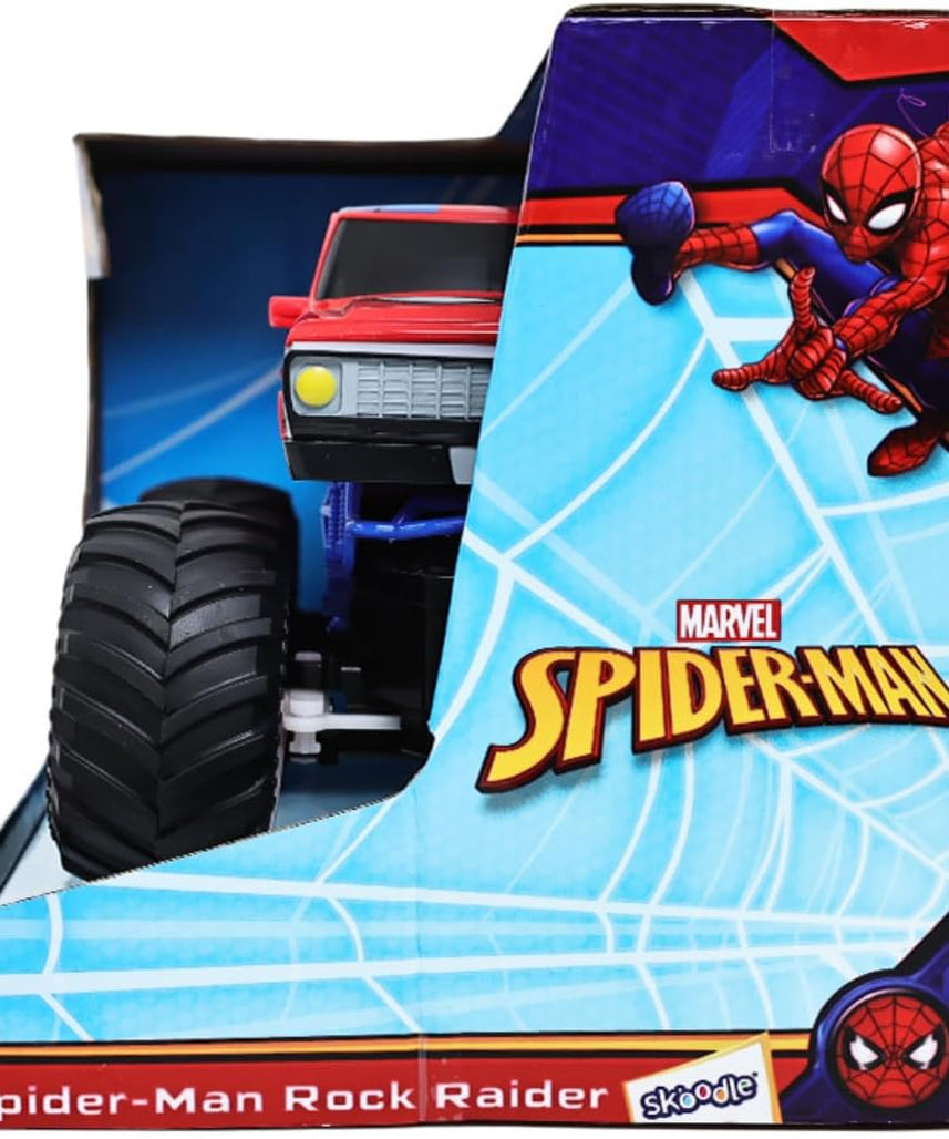 Marvel Spider-Man Rock Raider Remote Control Car, Official 2.4 GHz Full Function R/C Vehicle, Rugged Rock Crawler Toy for Kids Ages 3+