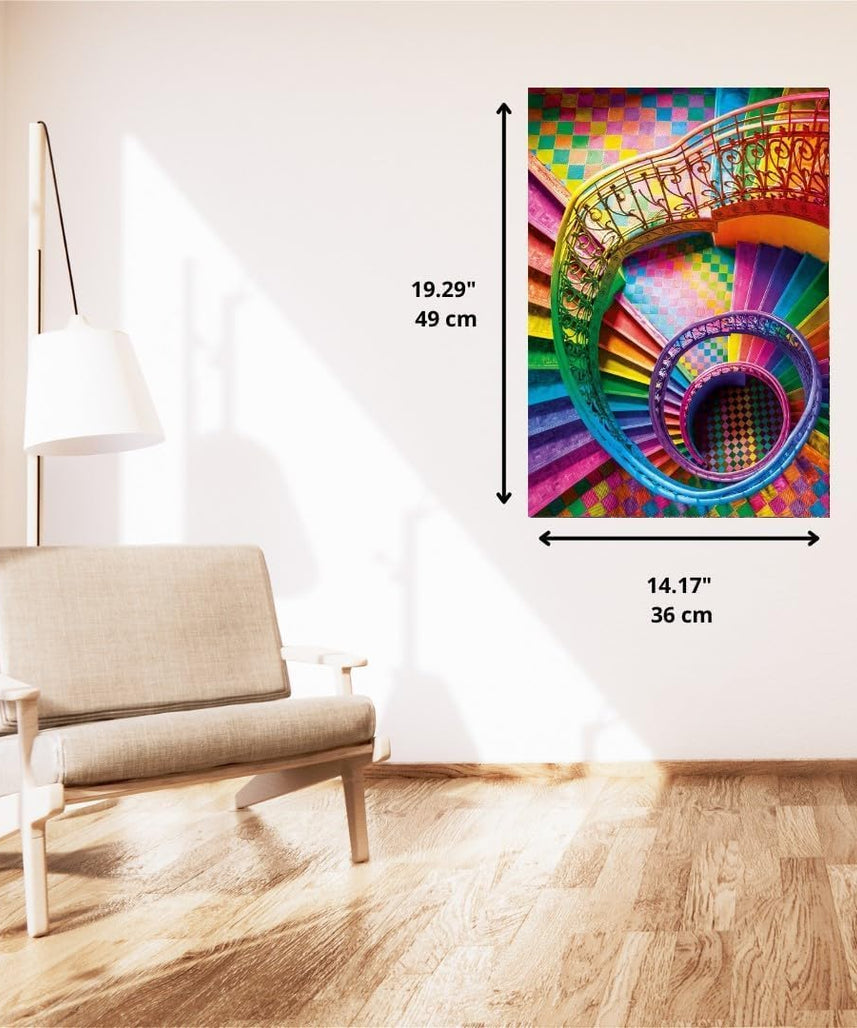 Clementoni Jigsaw Puzzle 500 pieces Colorboom Stairs, Puzzle for Adulta 14-99 Years, Compact box, Made in Italy, 35591