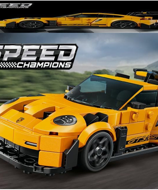 LEGO Speed Champions Porsche 911 GT3 RS Super Car Toy - Car Model Kit with a Driver Minifigure - Birthday Gift for 9+ Year Old Boys - 77239