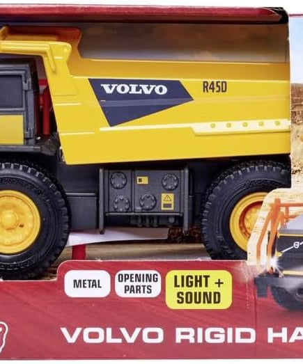 Majorette 213723000 Police Grand Series ConstructionVolvo Hauler Rigid R45D Die-Cast, One Size