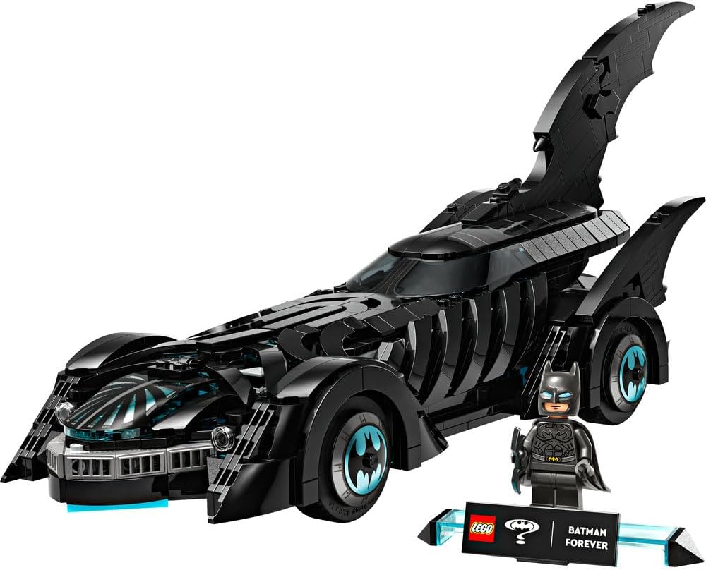 LEGO DC Batman Forever Batmobile - Super Hero Car Toy with a Minifigure - incl. an Opening Cockpit & Detailed Interior - Gift for 12+ Year Old Boys, Teenagers & Adult Fans - 76304