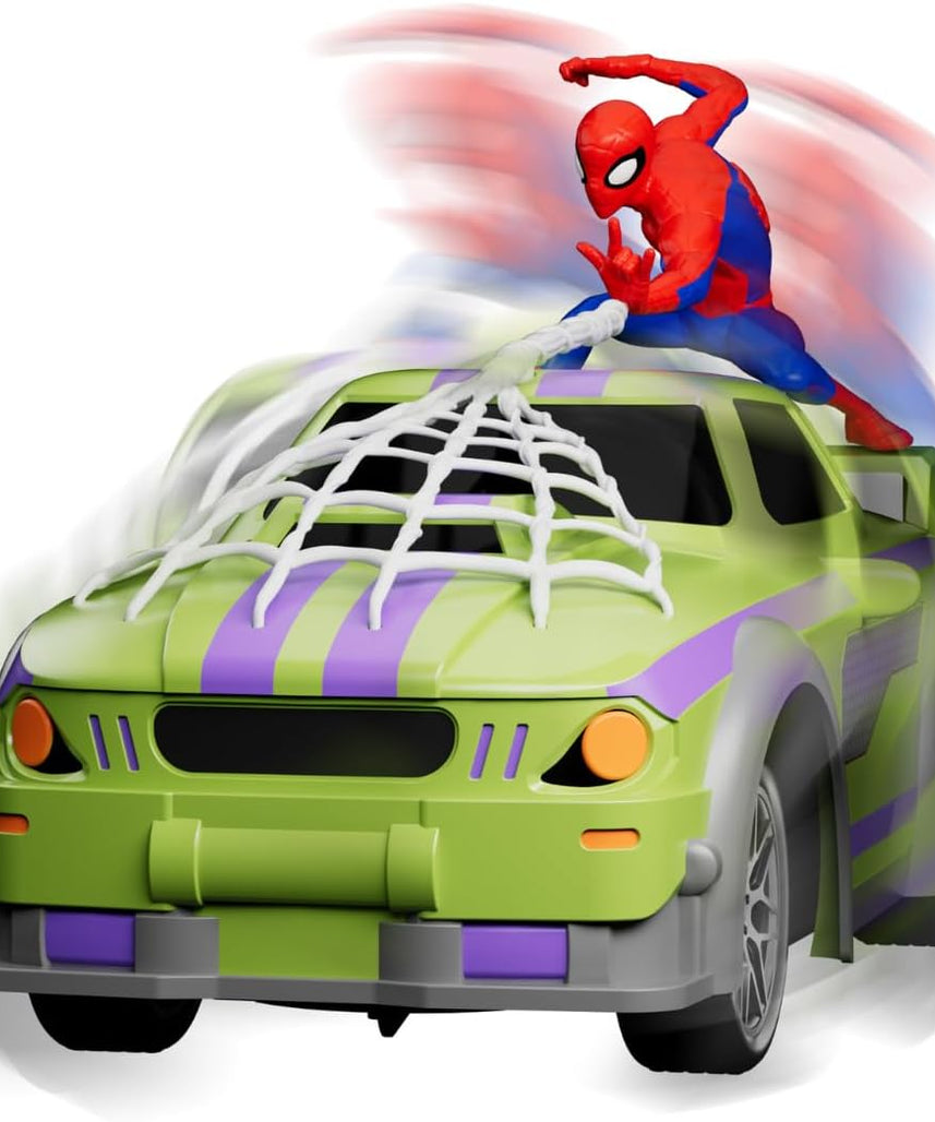 Marvel Spider-Man Swing & Sway Stormer RC - 2.4 GHz Full Function Remote Control Car for Kids - Official Disney Marvel Avengers Toy Vehicle - Ages 3+