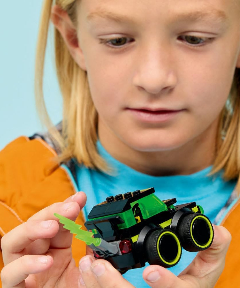 LEGO City Rides – Gaming Race Car Toy - Mini Building Set w/a Driver Junior Minifigure - Party Bag Fillers - Small Collectible Gift for 5+ Year Old Boys - 60484