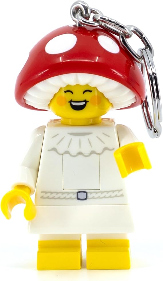 LEGO Minifigures Keychain Light - Mushroom Sprite - 2.6 Inch Tall Figure (KE240H)