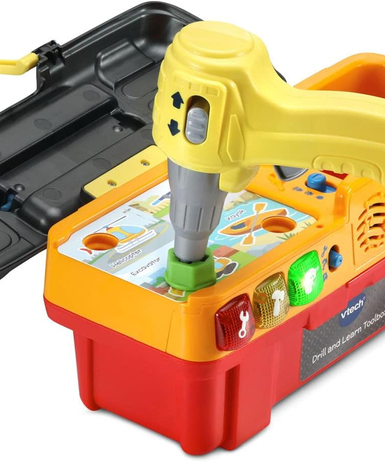 VTech Drill and Learn Toolbox Pro Interactive Learning Tool Set for Toddlers Multicolour 2+