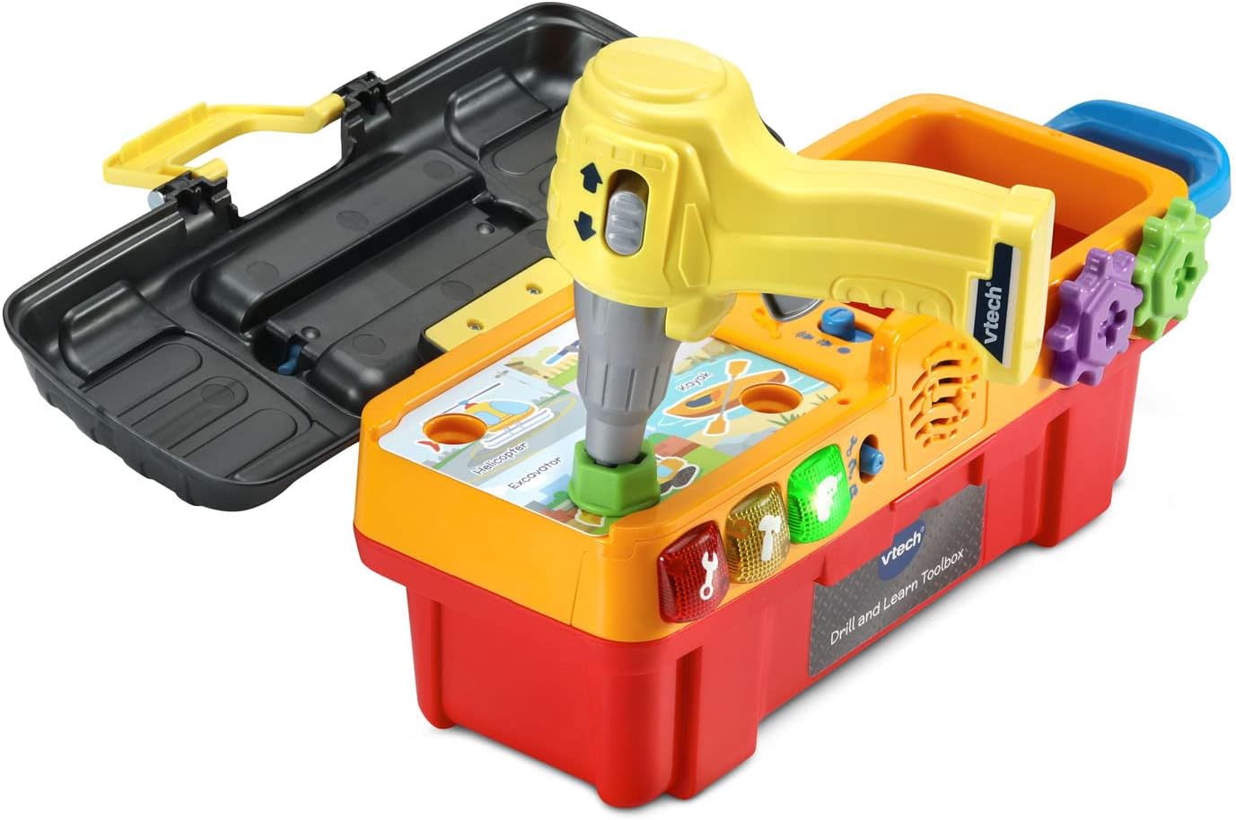 VTech Drill and Learn Toolbox Pro Interactive Learning Tool Set for Toddlers Multicolour 2+
