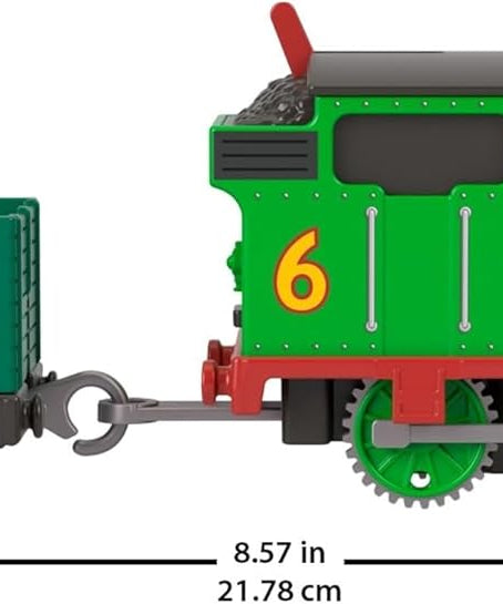 Fisher-Price Thomas and Friends Percy Classic Motorized Locomotive with Loading Wagon, Stimulates Toddlers' Play and Imagination, JGF94