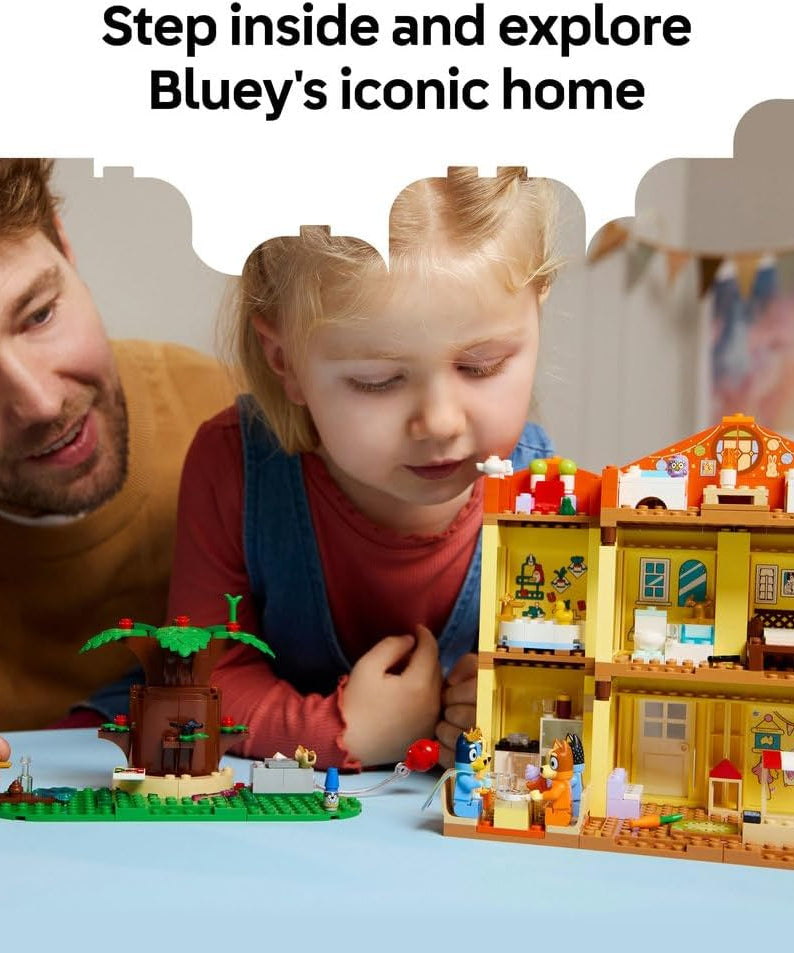 LEGO Bluey: Bluey's Family House Toy - Modular Playset with Multiple Rooms, a Garden, 4 Minifigures & Fun Accessories - Birthday Gift for 4+ Year Old Girls & Boys or TV Show Fans - 11203