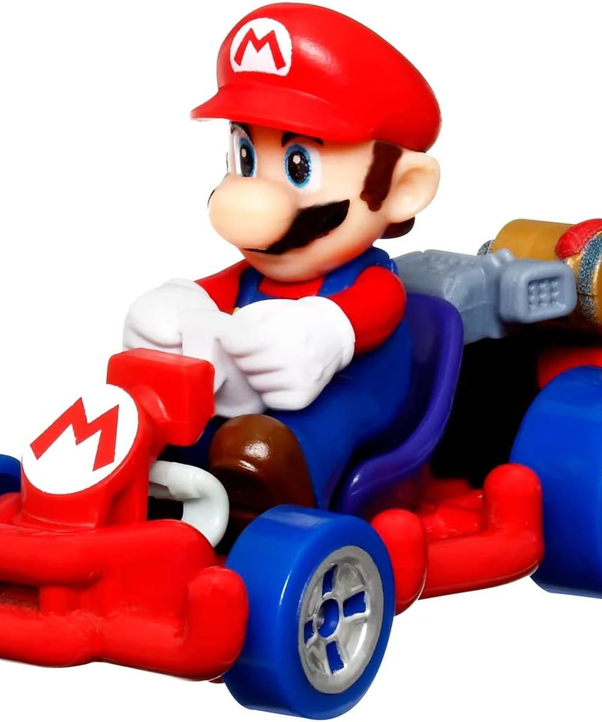 Hot Wheels DieCast Kart Mario Pipe Frame Super Mario Kart 1:64 Scale 2" Length