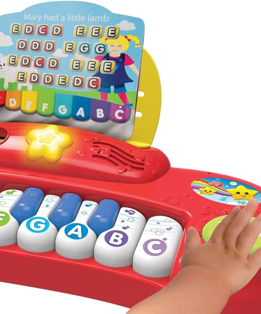 Winfun Baby Music Center, Light Up Musical Activity Desk with Piano Keys Instruments and Learning Songs, Interactive Music Station with Lighted Keys and Sounds, Infant 9 Months+