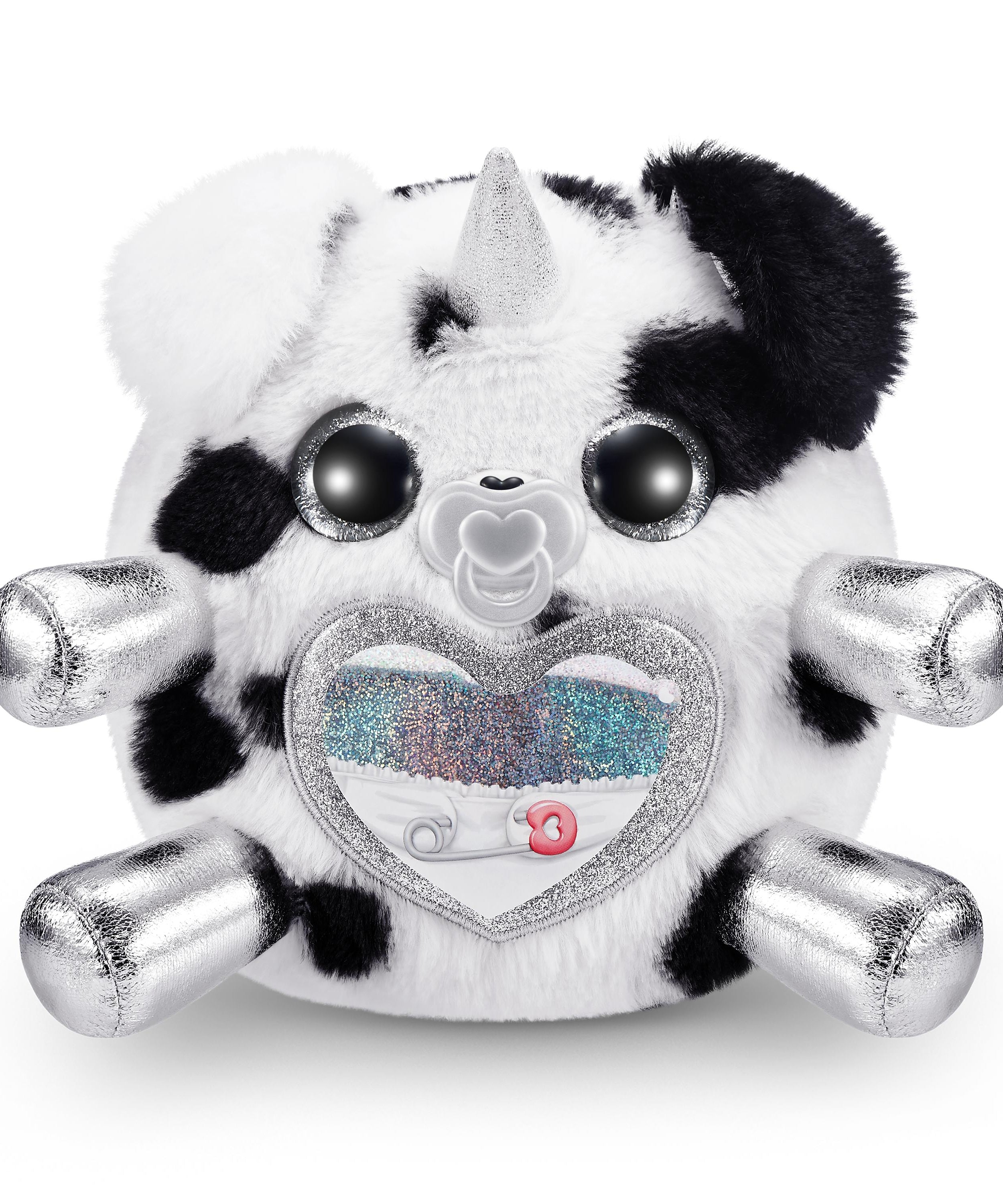 Rainbocorns Adopt-A-Corns Baby Plush Assorted Newborn Surprise Toy with 15+ Surprises, Diaper Egg, Pacifier & Adoption Certificate, Collect All 7 Cute Characters, Gift for Girls Ages 3+