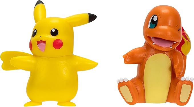 Pokemon Battle Figure 1st Partner 2-Inches - Pikachu + Charmander
