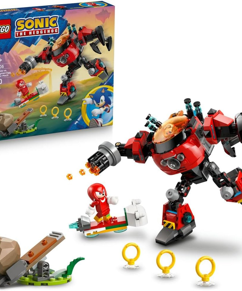LEGO Sonic 77005 Knuckles vs Dr. Eggman Egg Walker Battle Set for Kids 8+