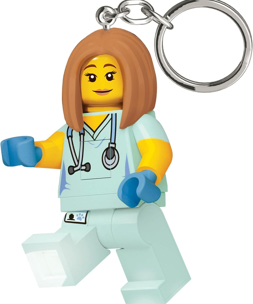 LEGO Iconic LED Flashlight Keychain for Iconic Fans - Novelty Toy for Kids - 76mm Figure - 2 CR2025 Batteries Included