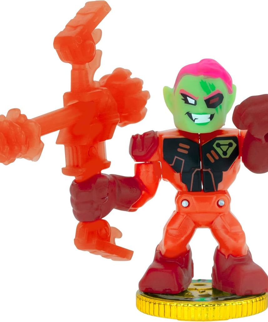 مجموعة لعب Moose Toys Akedo Legends of Power Storm ذات القواعد الرسمية للمبتدئين مع 3 محاربين متقاتلين، تمثال حجري للتدريب، ووحدة تحكم عصا تحكم حصرية للأطفال من سن 6 سنوات فما فوق - مجموعات ألعاب