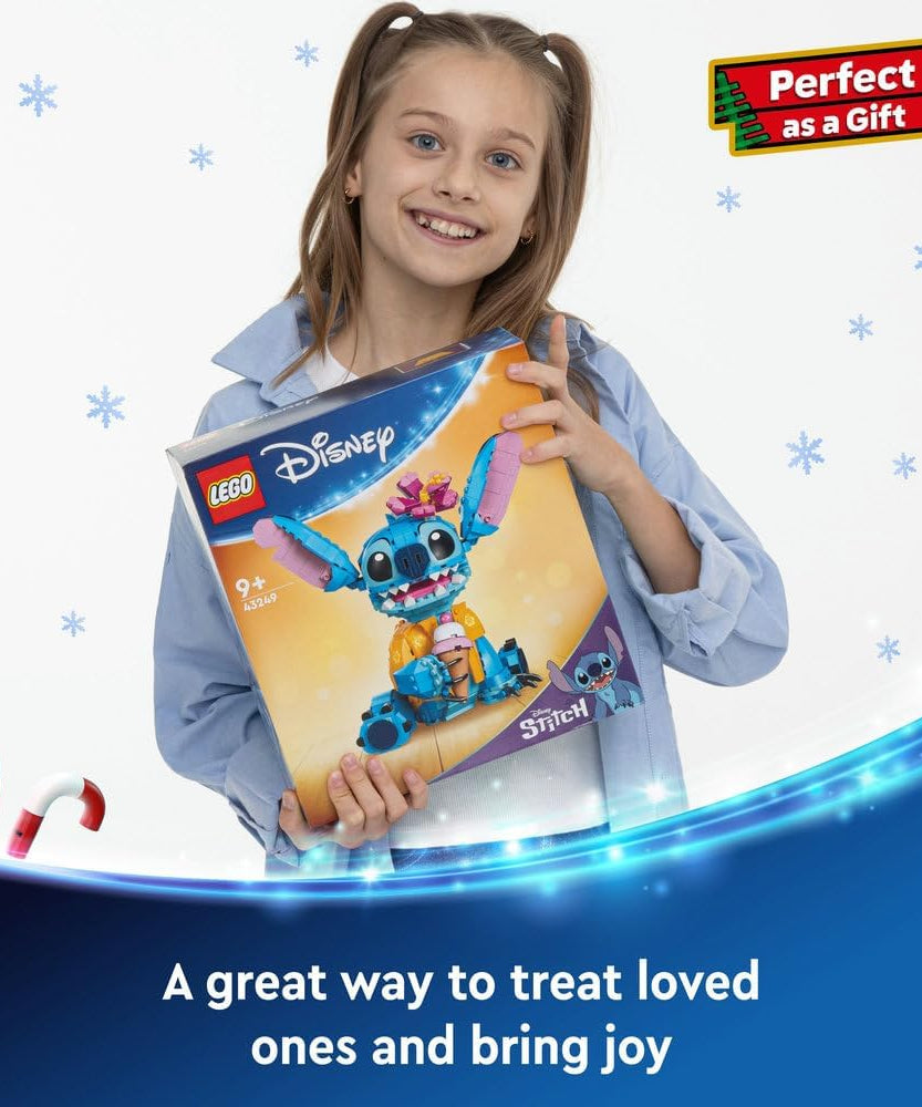 LEGO | Disney Stitch Toy - Play & Display Figure with an Ice-Cream Cone & Decorative Flower - Ramadan Gift for 9+ Year Old Girls, Boys & Lilo & Stitch Movie fans - 43249