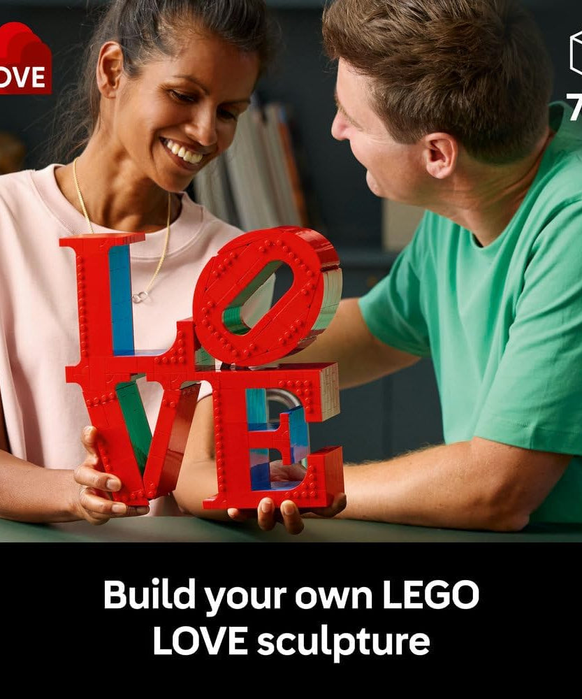 LEGO Art LOVE Building Set - Sculpture Model Kit for Adults to Build - Home Office Decor Piece - DIY Gift for Women & Men - Valentine's Day Treat - 31214