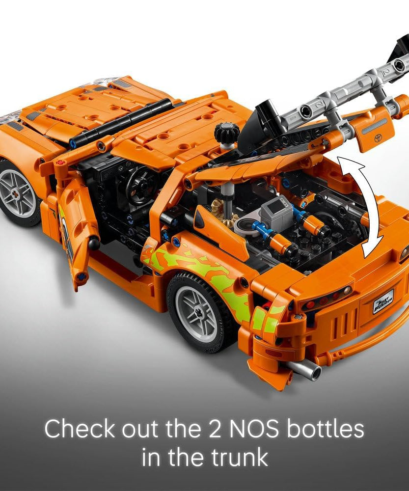 LEGO Technic Fast and Furious Toyota Supra MK4 Toy Car - 6 Cylinder Engine & Opening Doors - Model Kits for 9+ Years Old Boys & Girls or Adult Motorsport Fans - Ramadan Gift Idea - 42204