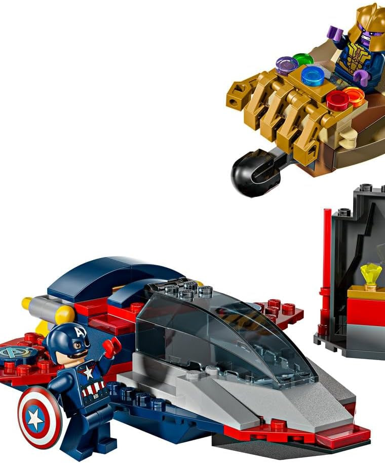 LEGO Super Heroes 76319 Captain America vs Thanos Battle Set for Kids 4+