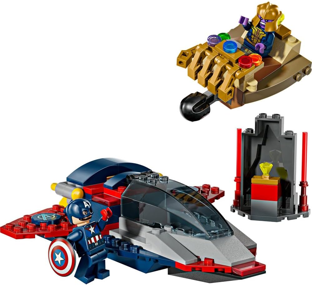 LEGO Super Heroes 76319 Captain America vs Thanos Battle Set for Kids 4+