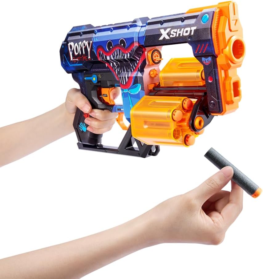 XSHOT Skins Dread Poppy Playtime S1 Toony,Air Pocket Dart Technology, Toy Foam Dart Blaster for Kids, Teens, Adults,Boys & Girls, Outdoor Action Gun Games,Gift for Kids Ages 8+