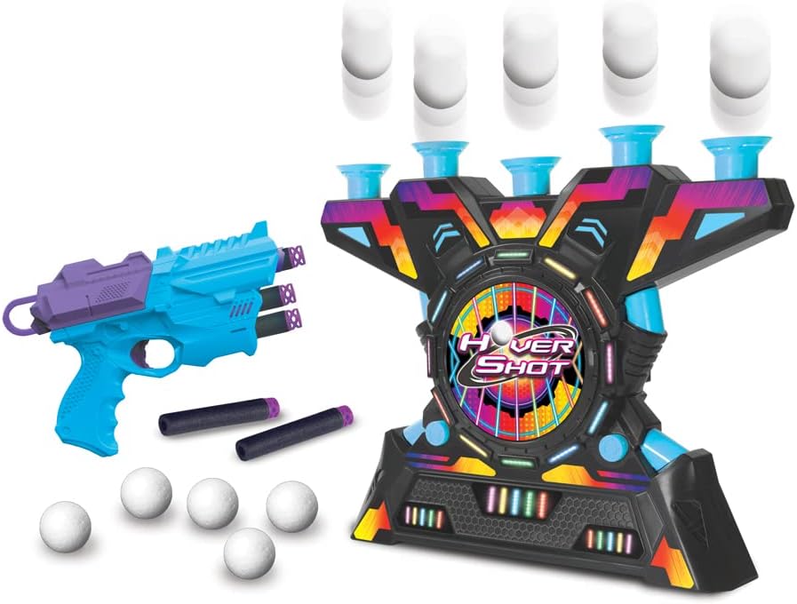Ambassador Electronic Arcade Hover Shot, Neon Series, Target Shooting Game, Foam Material, Kids 6-12 Years+