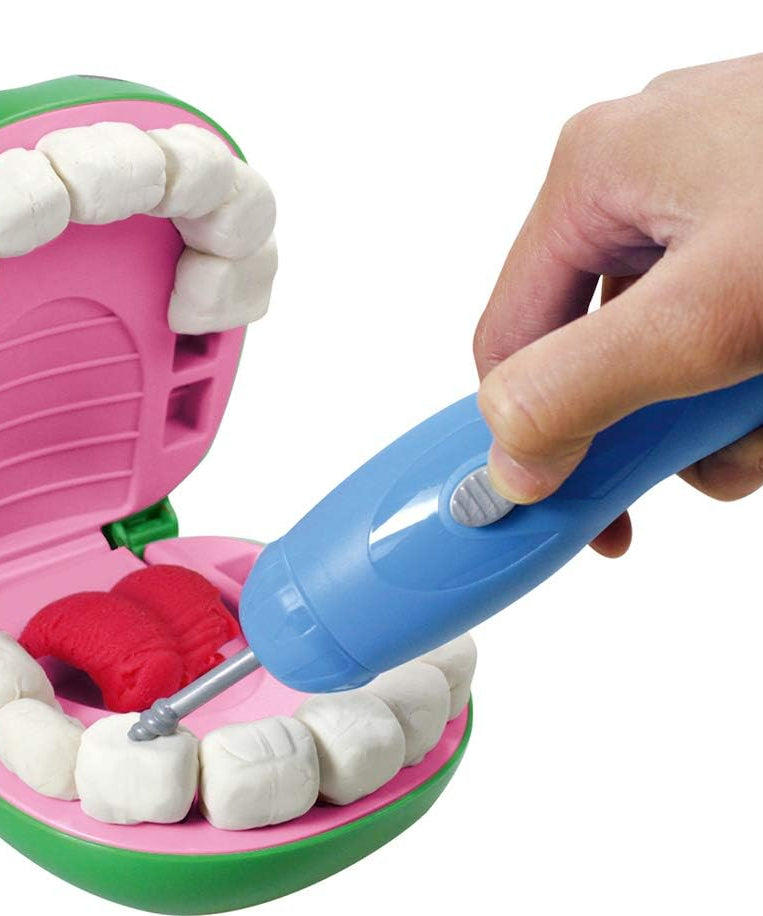 Simba Art & Fun Dough Crocodile Dentist Set, 15-Piece Modelling Clay Play Set for Kids 3+, Multi-Colour