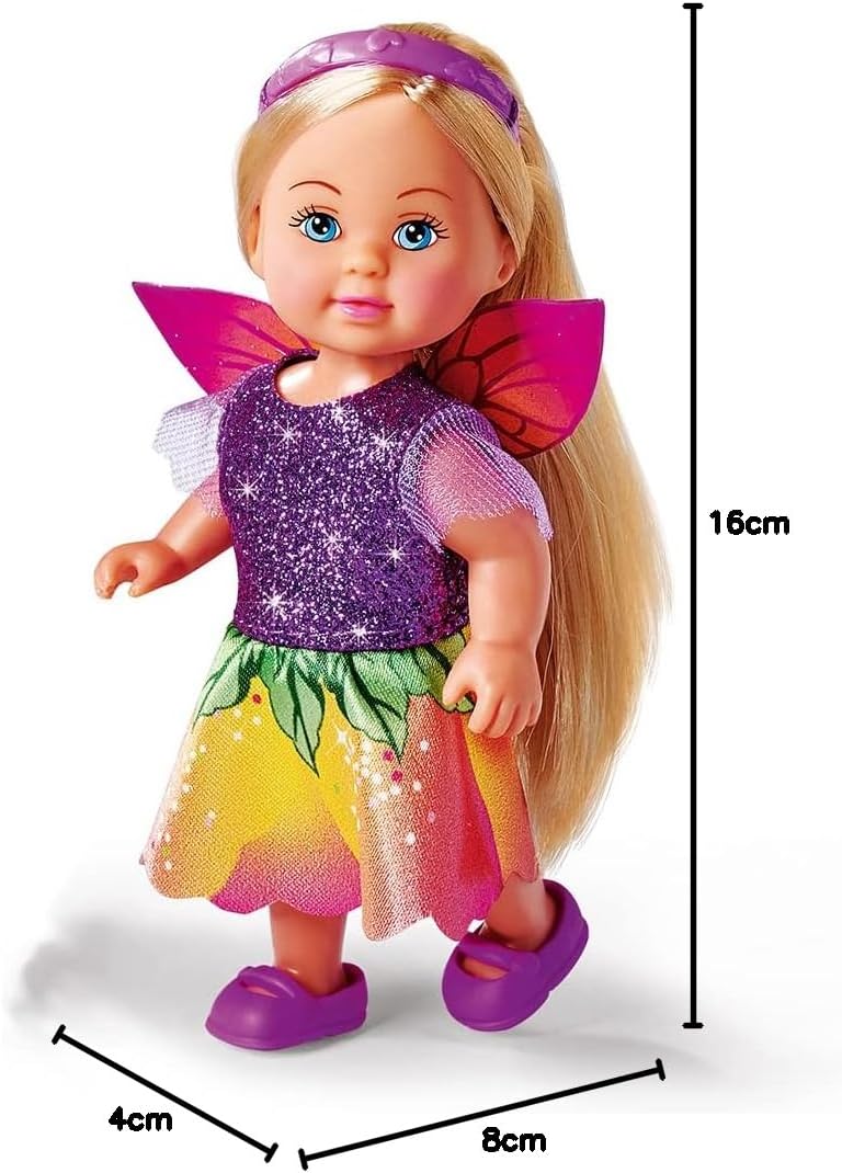 Simba Evi Love Flower Fairy Dressing Doll, 12 cm, 2 Assorted Designs, Ages 3+