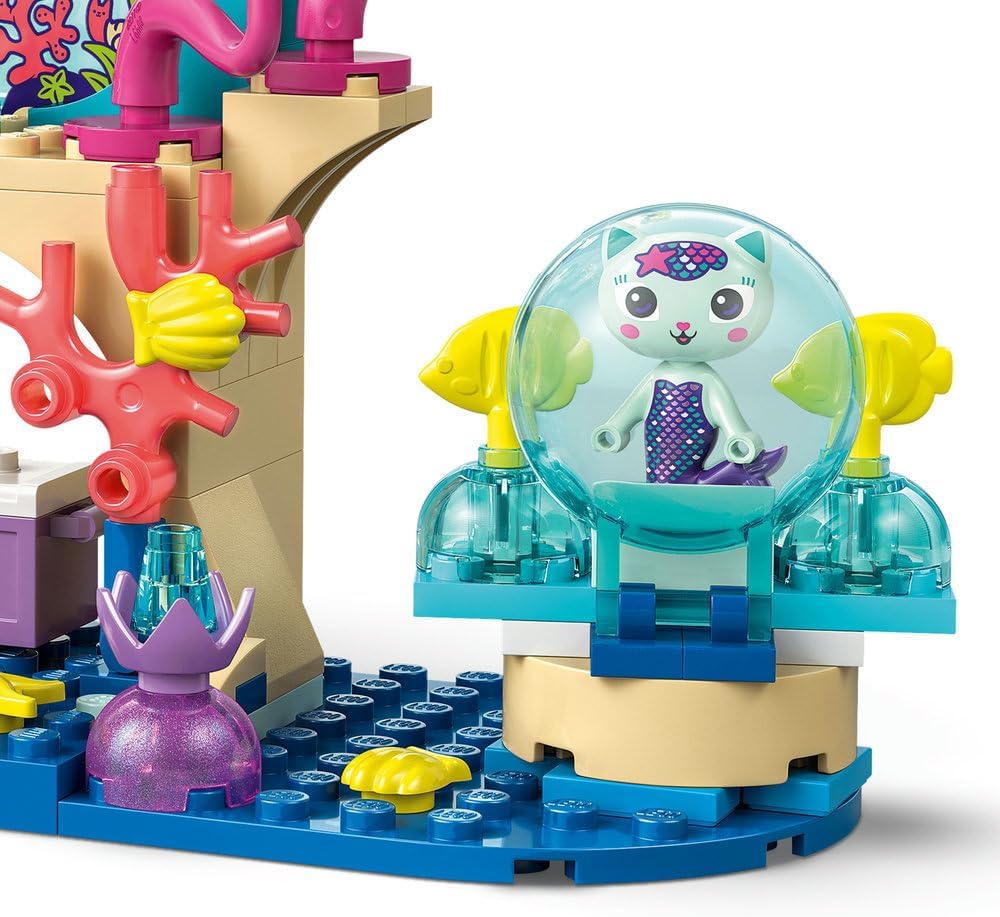 LEGO Gabby's Dollhouse Mermaid Gabby's Aquarium Adventure Toy with Gabby Mini Doll MerCat Figure and Accessories Gift for 4+ Year Old Girls and Movie Fans 11204