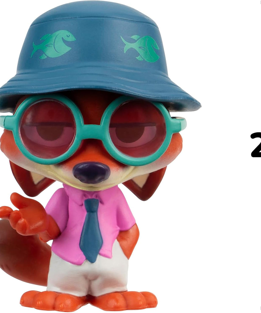 Disney Zootropolis 2 Figure 5-Pack with Mystery Figure, Zootopia 2 Movie, Collectibles, Mystery Tails Figurines, Gift, Kids Toys, 4 Years+