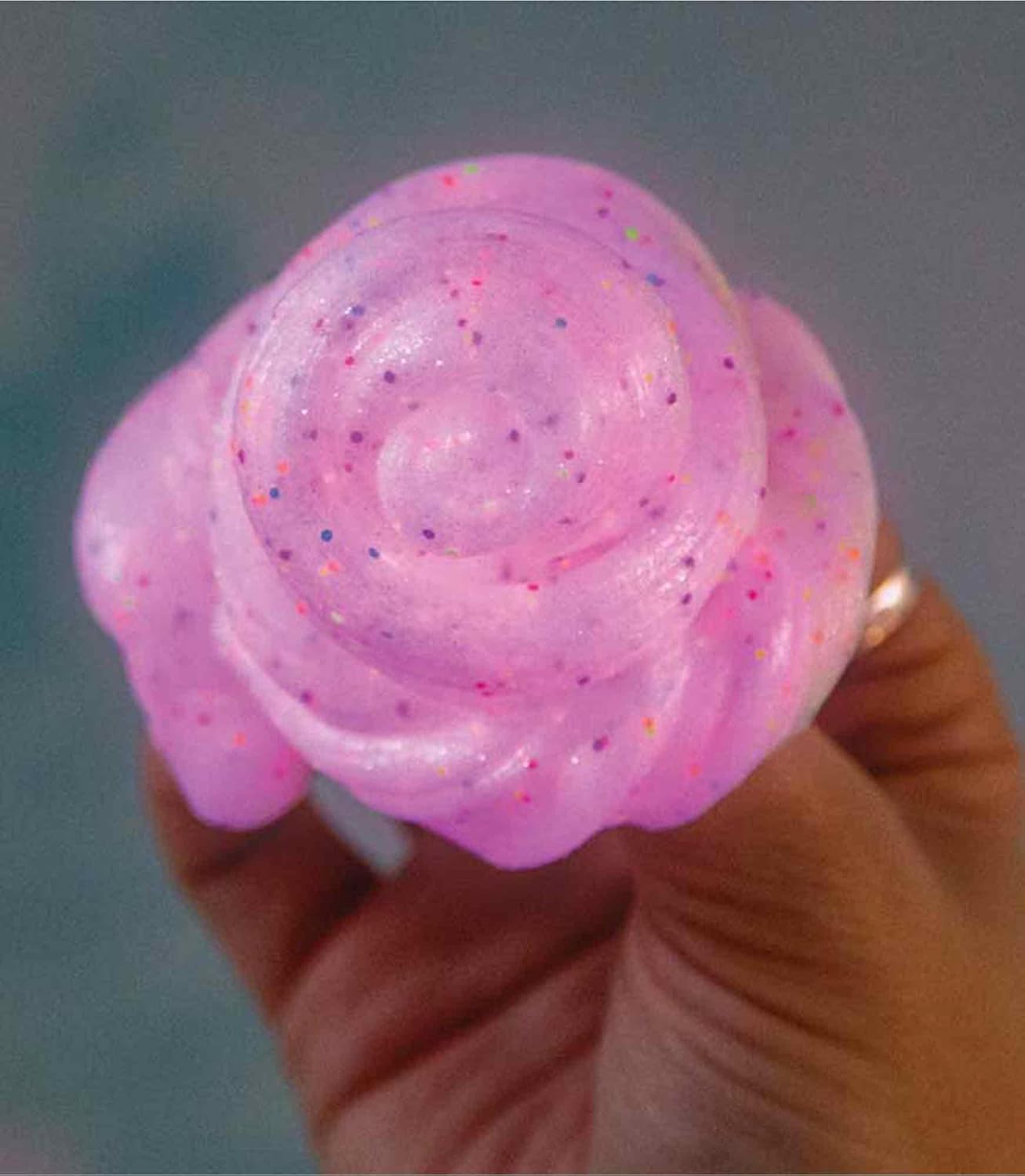 Crazy Aaron’s Enchanting Unicorn Glow Thinking Putty Slime, Glow in The Dark Sensory Putty with Neon Rainbow Confetti & Glitter, Multicolour UH020
