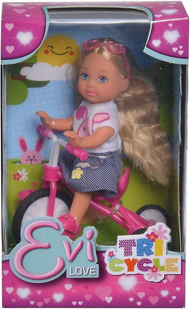 Simba Evi Love Tricycle Doll, 12cm, Girls’ Play Accessory, Ages 3+