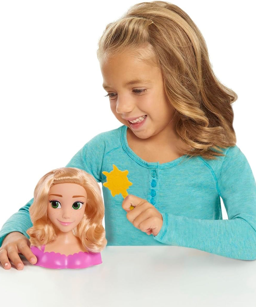 Disney Rapunzel Princess Mini Styling Head, Hair Styling Toy for Kids Ages 6-12, Creative Play and Imaginative Storytelling