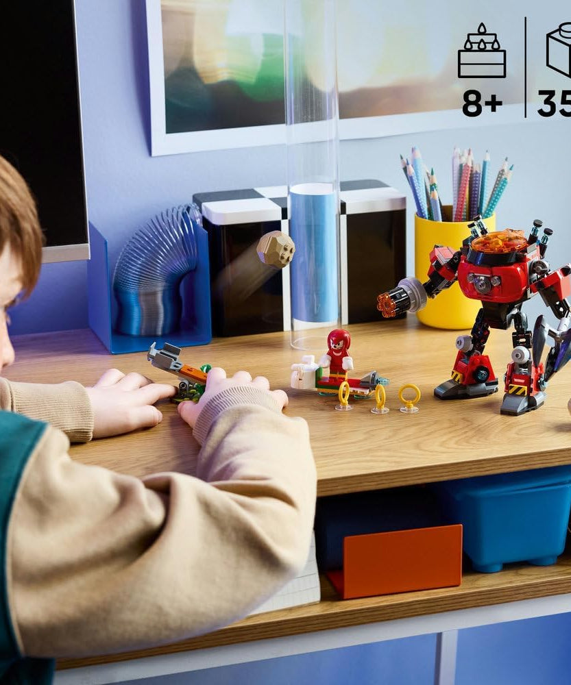 LEGO Sonic 77005 Knuckles vs Dr. Eggman Egg Walker Battle Set for Kids 8+