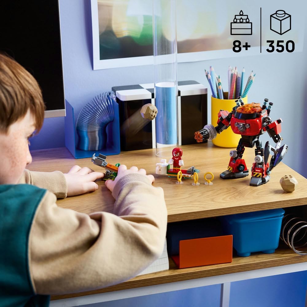 LEGO Sonic 77005 Knuckles vs Dr. Eggman Egg Walker Battle Set for Kids 8+