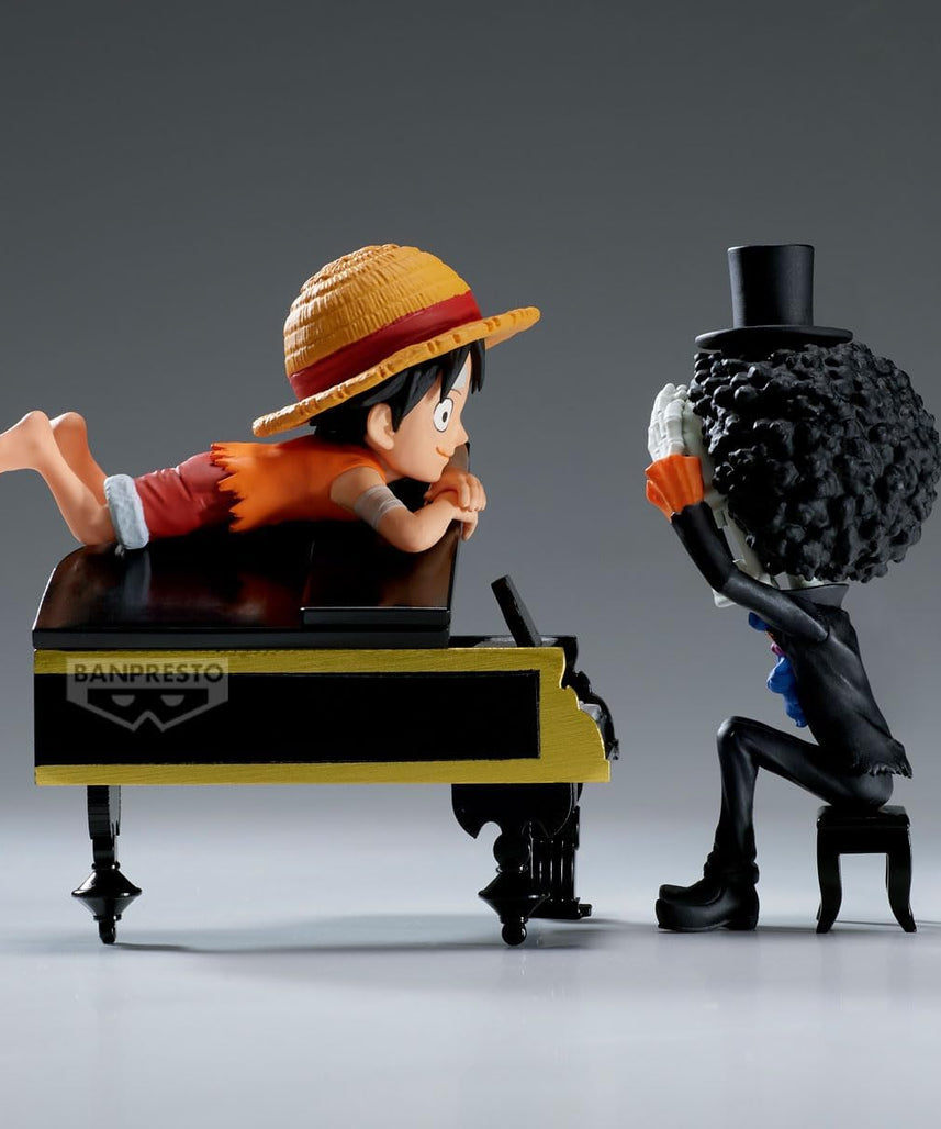 One Piece Monkey D. Luffy & Brook Log Stories WCF – Bandai Spirits Official Prize Figure