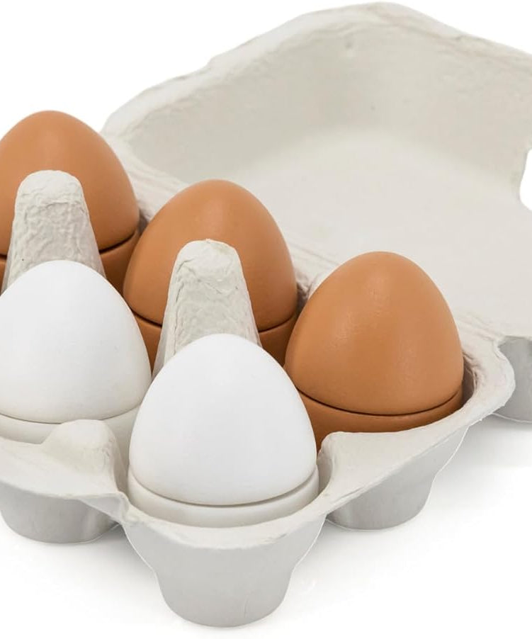 Viga 44752 Wooden Cutting Eggs Playset 6-Pieces