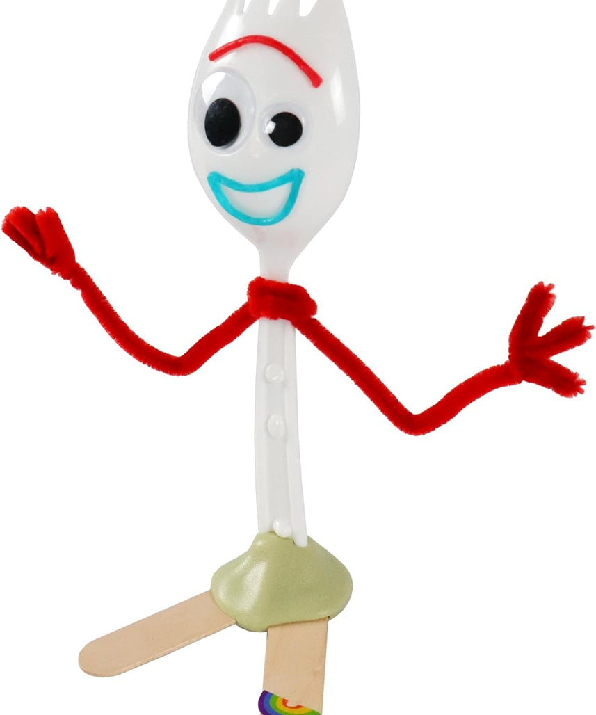 Disney Pixar Toy Story 5 Make Your Own Forky DIY Craft Kit for Kids, Creative Character Building Activity Set with Accessories, Arts and Crafts Toy Ages 3+