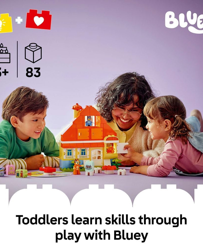 LEGO DUPLO Bluey: Bluey's Family House with Memory Game 10459