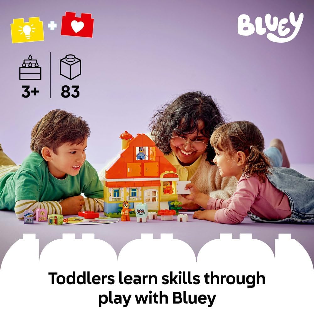 LEGO DUPLO Bluey: Bluey's Family House with Memory Game 10459