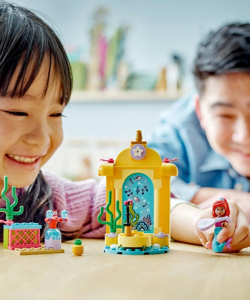 LEGO ǀ Disney Princess Ariel’s Music Stage, Buildable Toy for Kids, with a Mini-Doll Character and Sebastian Animal Figure, Fun Gift Idea for TV Show Fans, 4 Plus Year Old Girls and Boys 43235