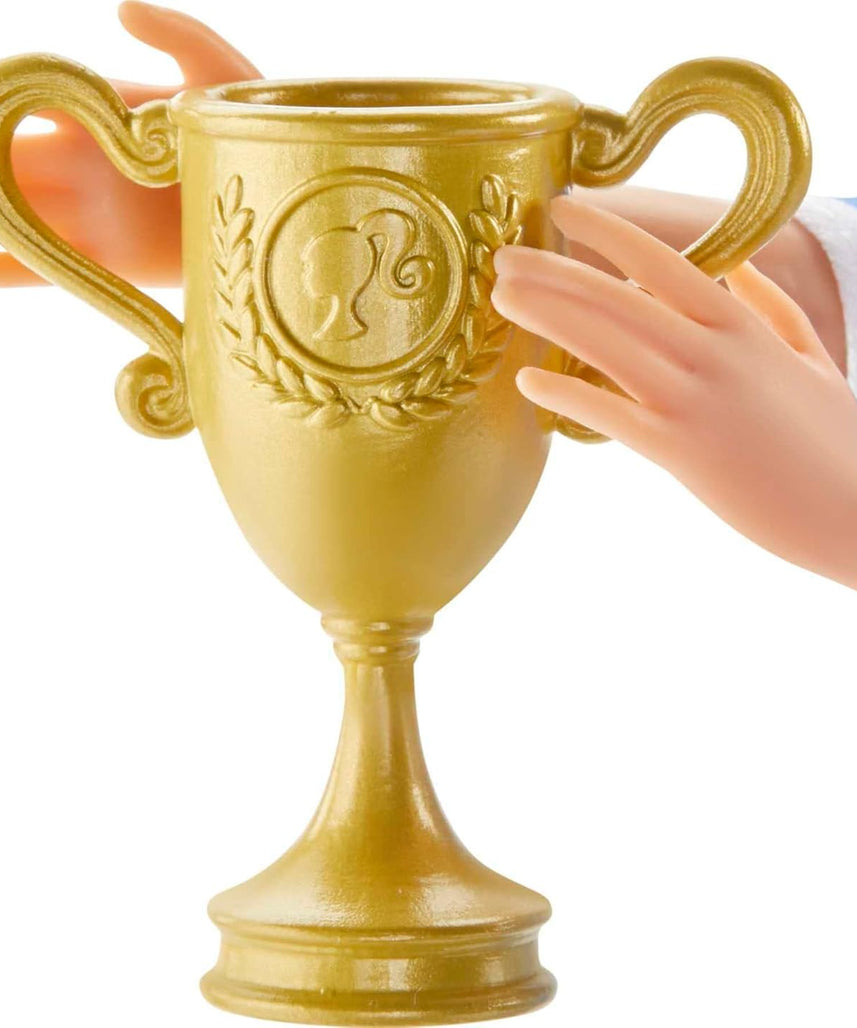 Barbie Soccer Coach Playset with Dolls Soccer Accessories Goal Net Trophy and Training Equipment