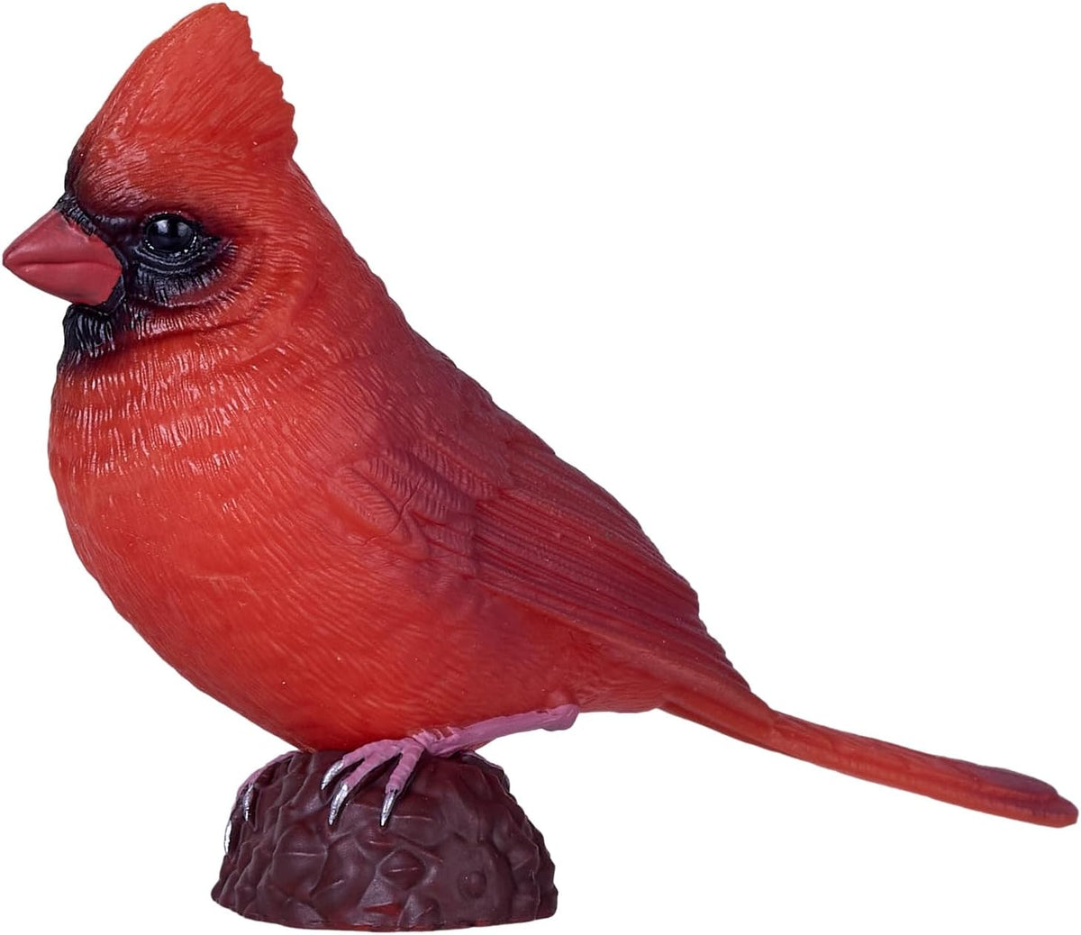 MOJO, American Red Cardinal Garden Bird Enthusiast Collection Series 1, Hand-Painted Figurines, Wildlife Collectibles, Toys, Detailed Sculptures with QR Code for Fun Facts