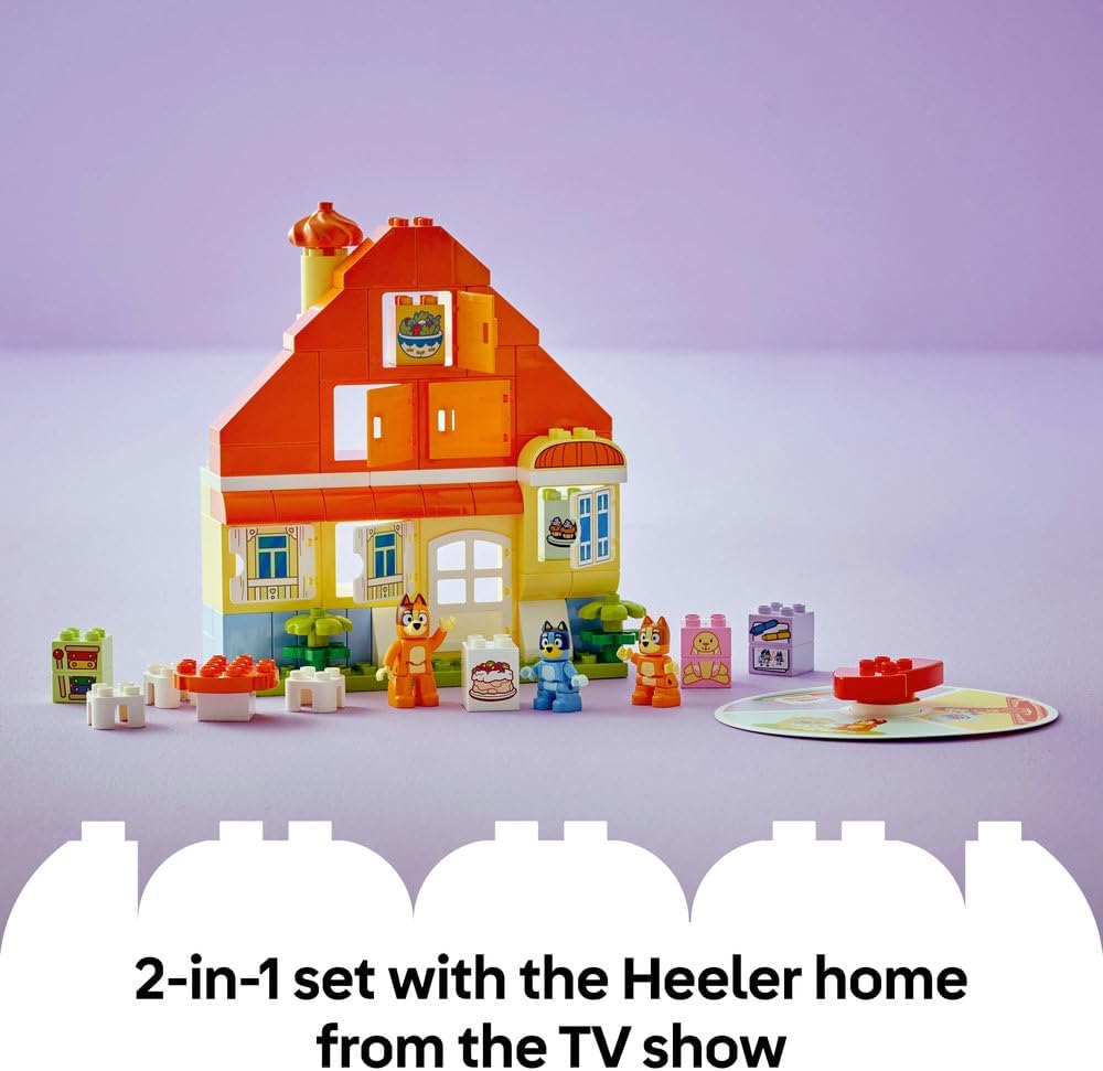 LEGO DUPLO Bluey: Bluey's Family House with Memory Game 10459