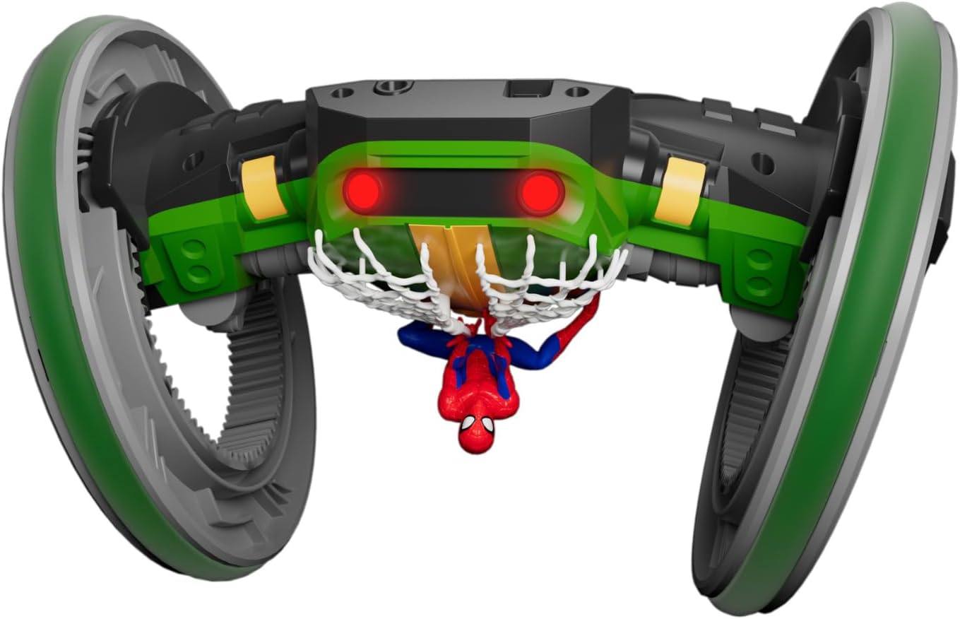 Marvel Spider-Man RC Stunt Car - Rock N' Roll Gravity Stormer - 360° Rotating Body & Wheels - 2.4 GHz High Speed Remote Control Toy for Kids & Toddlers - Ages 3+