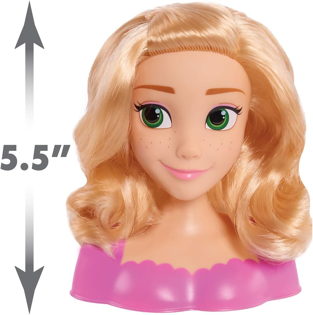 Disney Rapunzel Princess Mini Styling Head, Hair Styling Toy for Kids Ages 6-12, Creative Play and Imaginative Storytelling